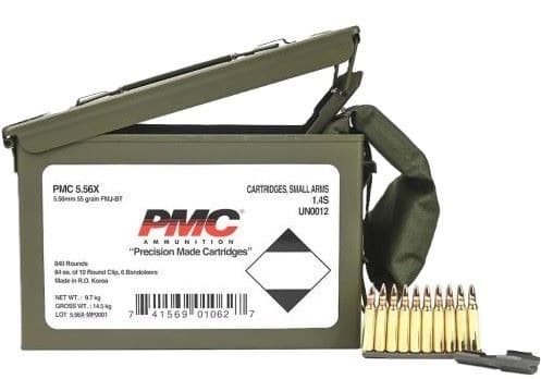 PMC 5.56X45 55GR FMJ-BT 840RD M2A1 CAN W/BANDOLEER