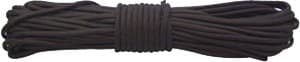 RED ROCK 550 PARACHUTE CORD 50 FEET BLACK