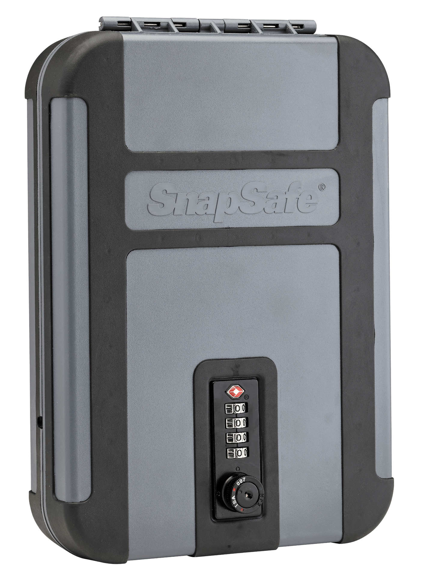 SnapSafe 75241 TrekLite Lock Box XL Combination Entry Gray Polycarbonate Holds 1 Handgun 10" W x 7" H x 2" D