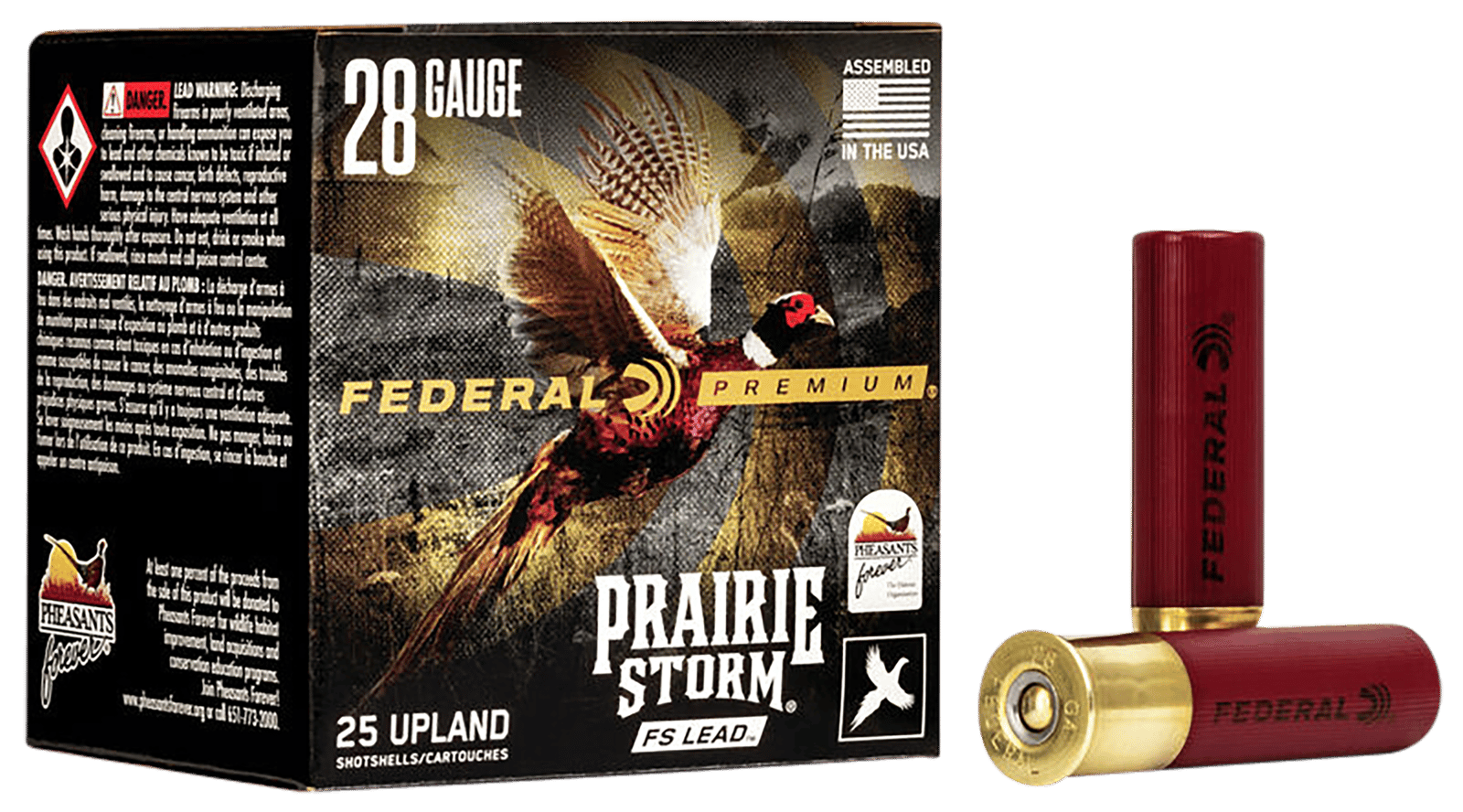 Federal PFX289FS6 Premium Prairie Storm FS 28Gauge 2.75" 13/16oz 6Shot 25 Per Box/10 Case