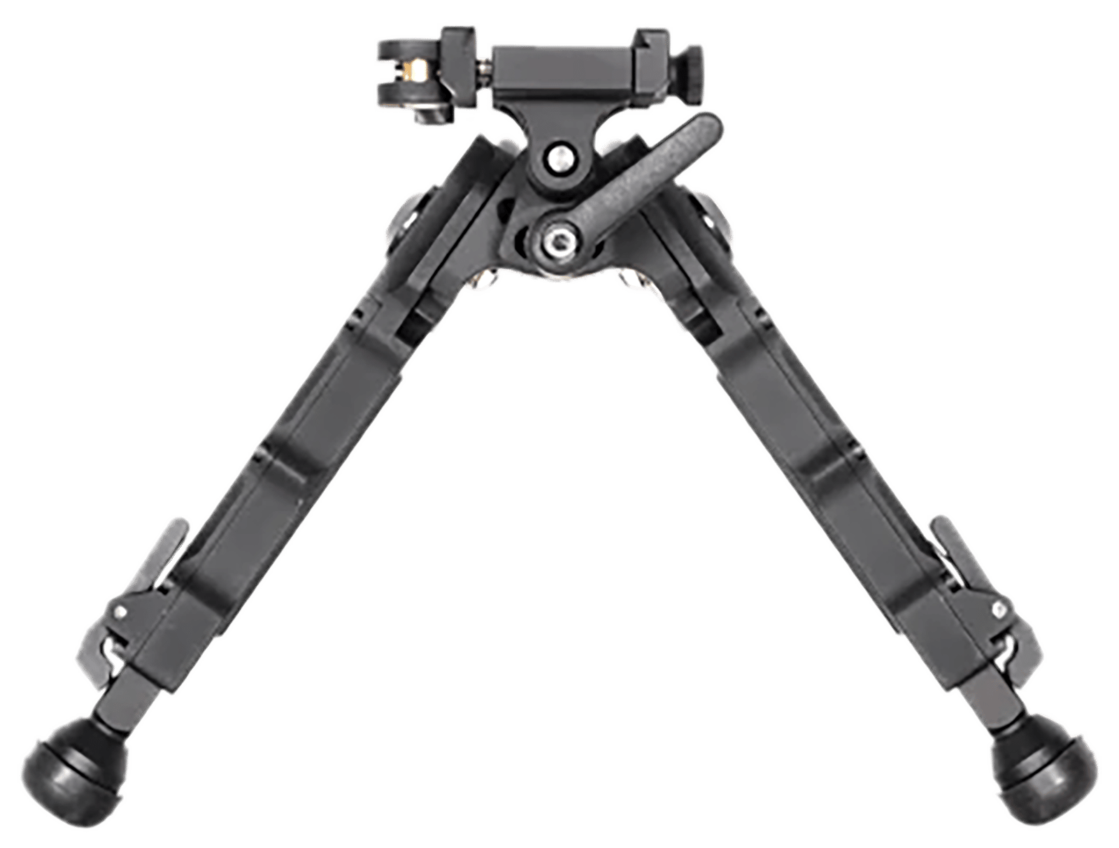 Accu-Tac BRASQDG204 BR-4 G2 Arca Spec Bipod made of Black Hardcoat Anodized Aluminum with ARCA Style Rail Attachment, Steel Feet & 5.75"-8.25" Vertical Adjustment