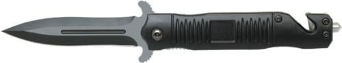 ABKT BLACK STILETTO ASSISTED OPENER 3.5" BLADE W/BREAKER