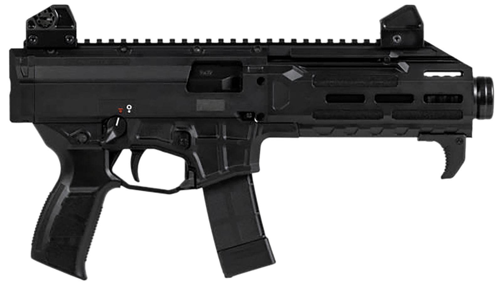 CZ-USA 91431 Scorpion 3+  9mm Luger 20+1 7.80" Black Threaded Barrel, M-LOK Handguard, Picatinny Rail, Black Polymer Grip, Ambidextrous