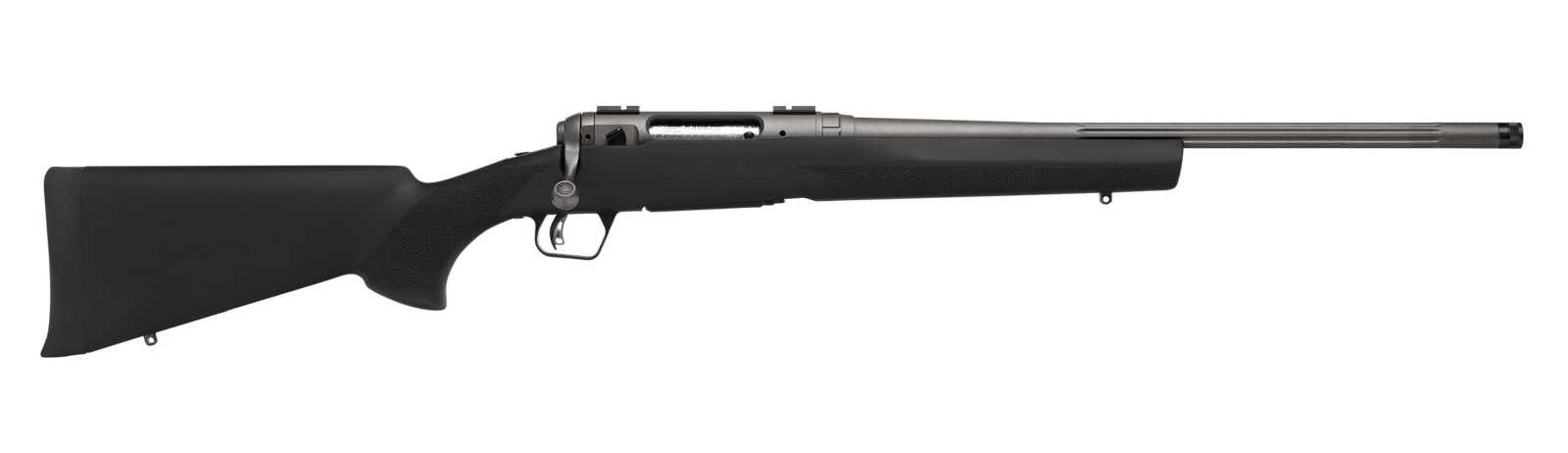Savage Arms 33018 110 Trail Hunter Lite V2 7mm PRC 2+1 20" Black Fluted Barrel, Black Carbon Steel Drilled & Tapped Receiver, Black Hogue OverMolded Synthetic Stock, Right Hand