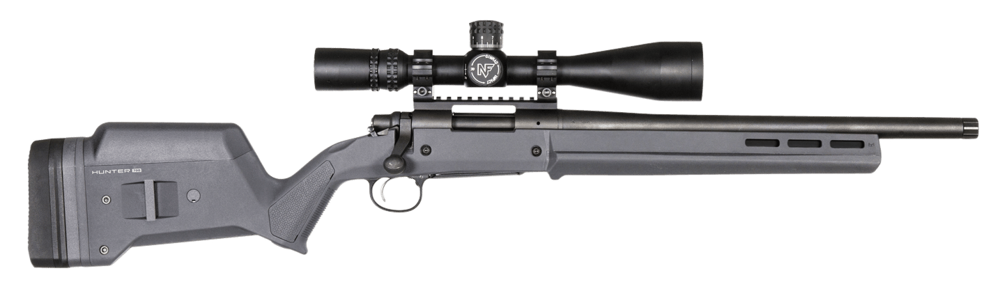 Magpul MAG495-GRY Hunter 700 Stock Fixed with Aluminum Bedding & Adjustable Comb Stealth Gray Synthetic for Remington 700 SA