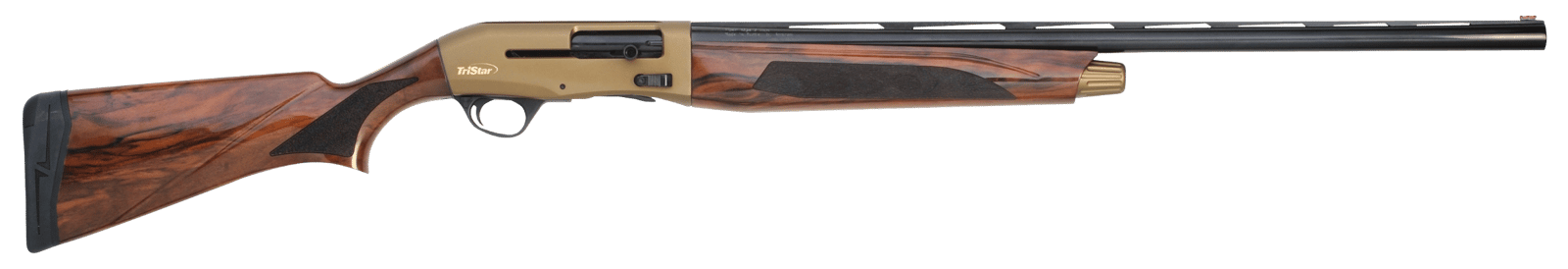 TriStar 24266 Viper G2 Pro Full Size 16 Gauge Semi-Auto 2.75" 5+1 28" Black Vent Rib Barrel, Bronze Cerakote Steel Receiver,Fixed Turkish Walnut  Stock, Beretta/Benelli Mobil Chokes, Right Hand