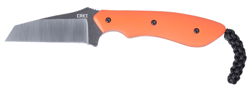 CRKT 2399 S.P.I.T.  2.29" Fixed Plain Satin Stonewashed 8Cr13MoV SS Blade/Orange G10 Handle Includes Sheath