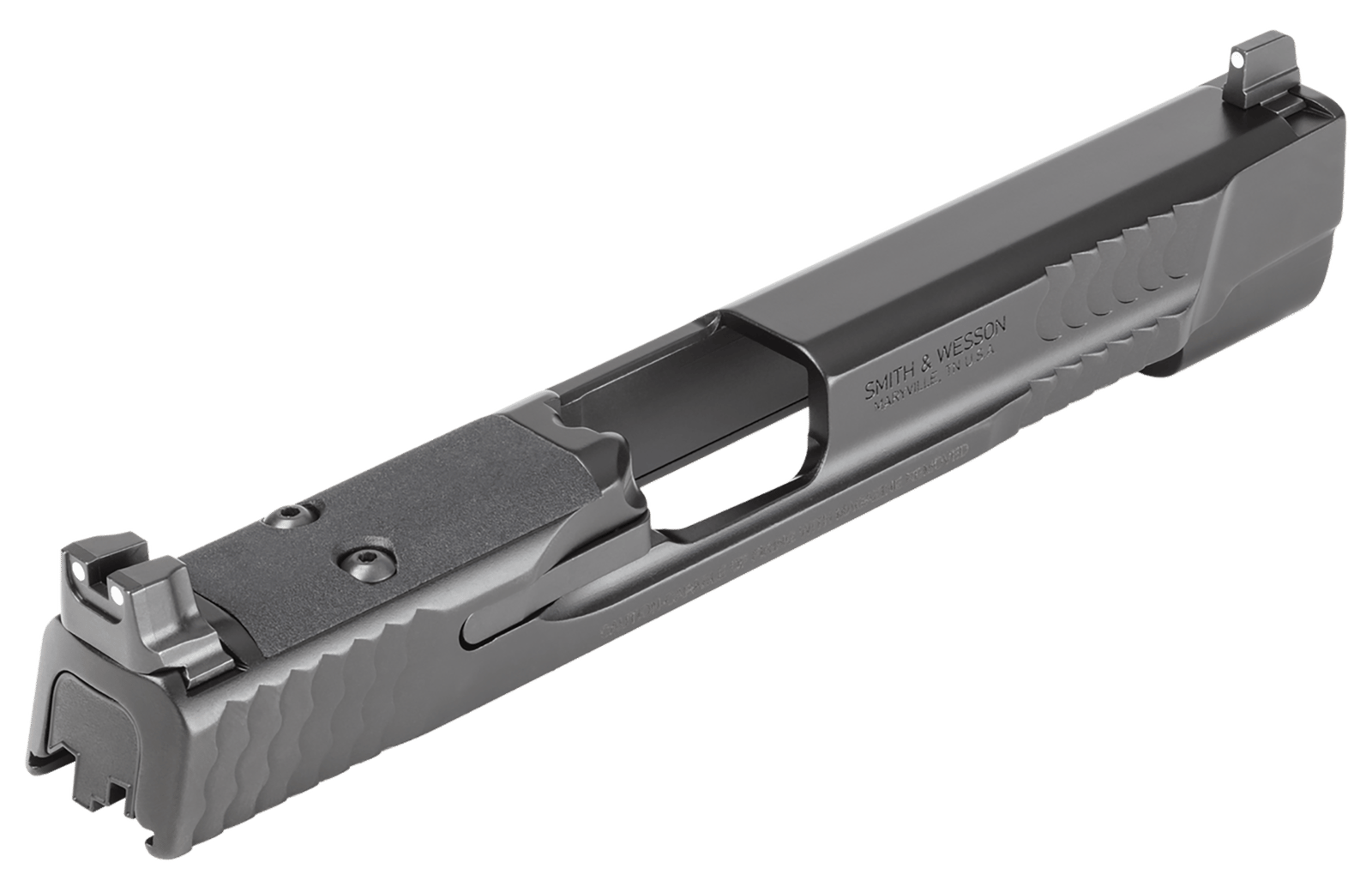 Smith & Wesson 14568 Slide Assembly  Black Optic Ready/Serrated Slide