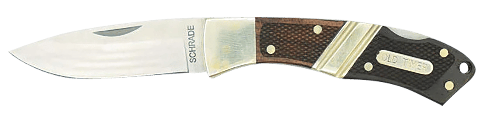 Old Timer 1181069 Mountain Beaver Jr.  2.50" Folding Drop Point Plain Mirror Polished 9Cr18MoV SS Blade, Ebony & Rosewood/Nickel Handle