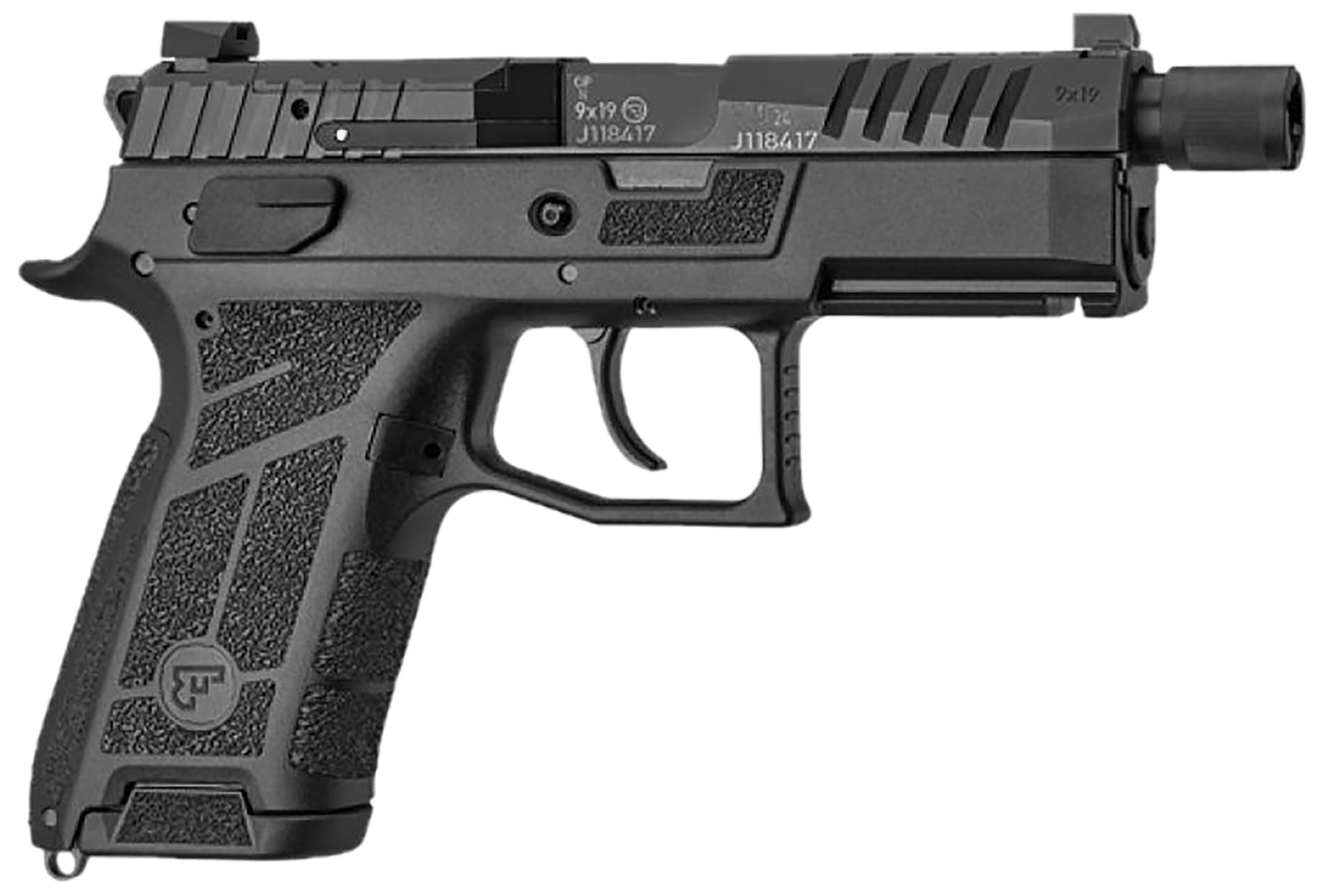 CZ-USA 91661 P-09 C Nocturne SR Compact Frame 9mm Luger 17+1 4.50" Optic Ready/Serrated