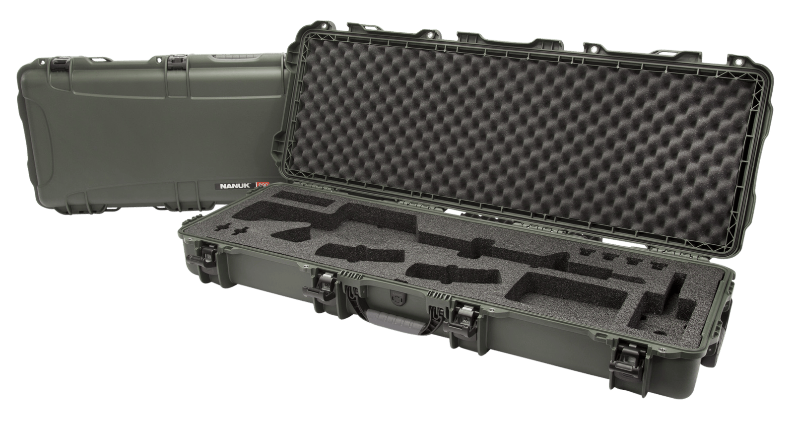 Nanuk 990AR06 990 AR15 Case Waterproof Olive Resin w/ Foam Padding for AR-Platform