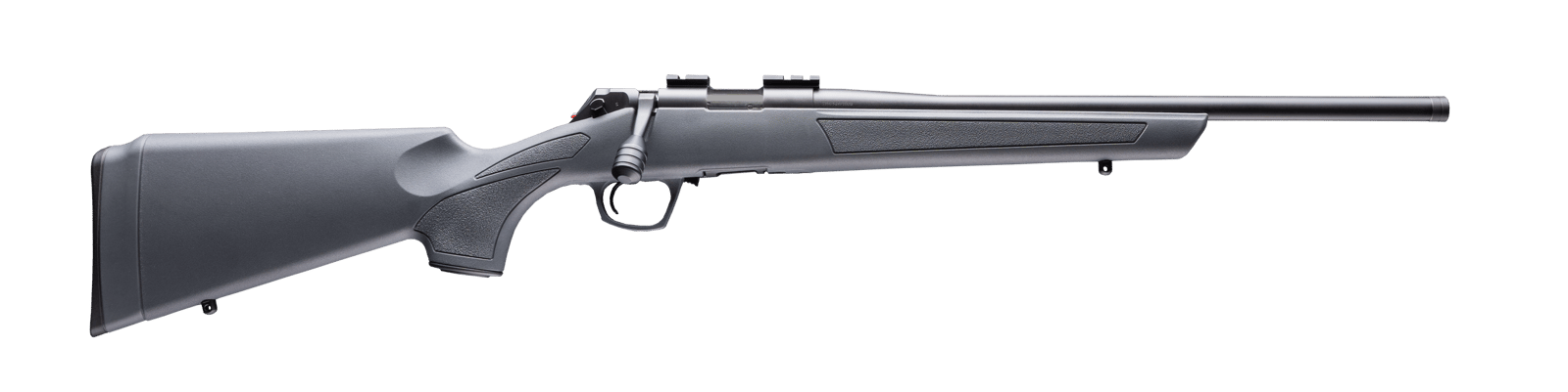CVA CR2200 Cascade  22 LR 10+1 18" Matte Blued Steel Threaded Barrel & Receiver w/Picatinny Rail, Stealth Gray Fixed Synthetic Stock
