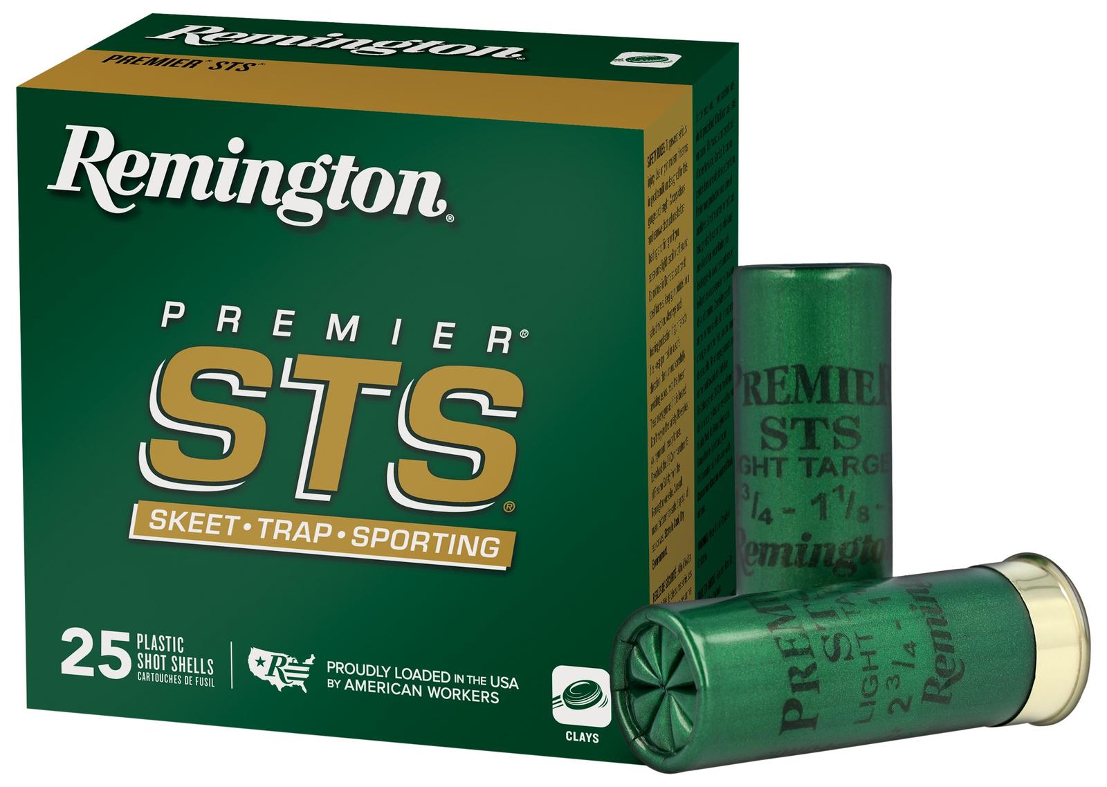 Remington Ammunition 20114 Premier STS  12 Gauge 2.75" 1 1/8 oz 8.5 Shot 25 Per Box/ 10 Cs