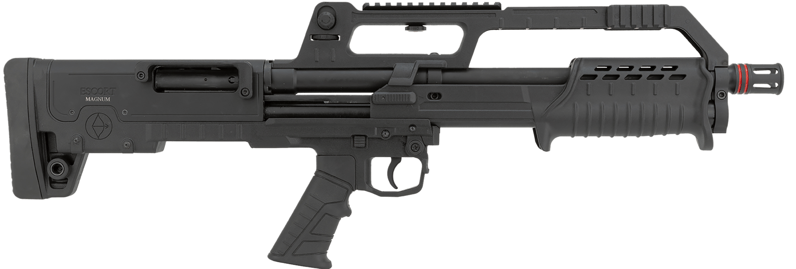 Escort HEBP12180101 PX BullTac 12 Gauge Pump 3" 5+1 18" Black Stainless Steel Barrel, Black Aluminum/Polymer Receiver w/Picatinny Rail, Black Bullpup Synthetic Stock, Black Grip