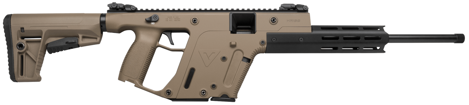 Kriss USA KV22CFD00 Vector CRB Gen2 Full Size 22 LR 10+1 16" Black Threaded Barrel, Flat Dark Earth Picatinny Rail Aluminum Receiver, M-LOK Handguard, Flat Dark Earth 6 Position Collapsible Synthetic