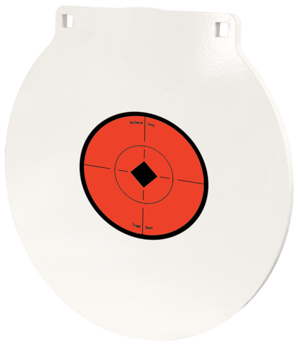 Birchwood Casey RND6 Round Steel Target Plate 6" Centerfire Rifle/Handgun Target Black/Red/White NM500 Steel Hanging