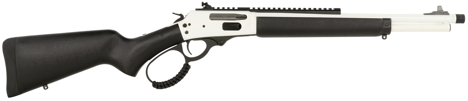 Rossi 95303016W R95 Trapper 30-30 Win 5+1 16.50" White Cerakote Threaded Barrel, White Cerakote Picatinny Rail Stainless Steel Receiver, Fixed Black Polymer Stock