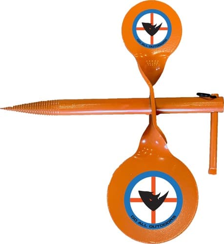 DO-ALL STEEL TARGET HANDGUN TREE SPINNER 2 STACKED TARGETS