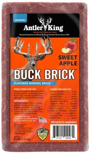 ANTLER KING SWEET APPLE BUCK BRICK MINERAL 4#