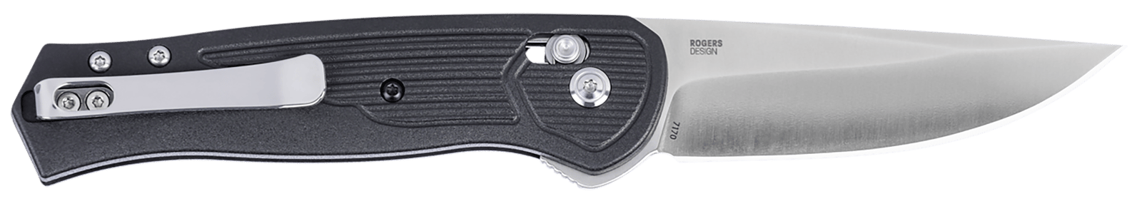 CRKT 7170 SERO EDC 3.02" Folding Plain Satin S35VN Blade, Black Textured GRN Handle