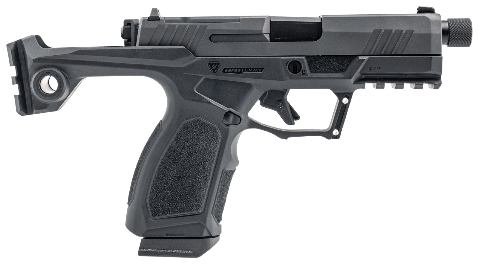 Taurus 1-GX4CRP941-SI GX4  Compact Frame 9mm Luger 15+1 3.70" Stainless Steel Barrel, Alloy Steel Optic Ready/Serrated Slide, Stainless Steel Frame