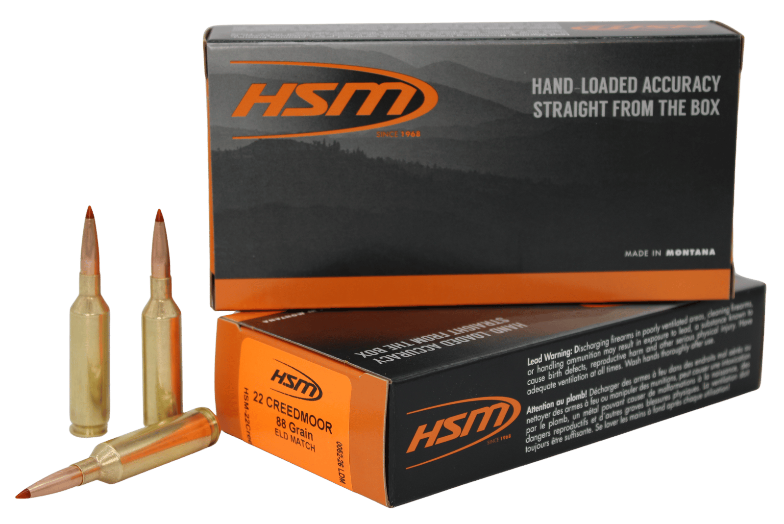 HSM 22CREED-2-N   22CRD  224 88GR ELDM MATCH 20/25