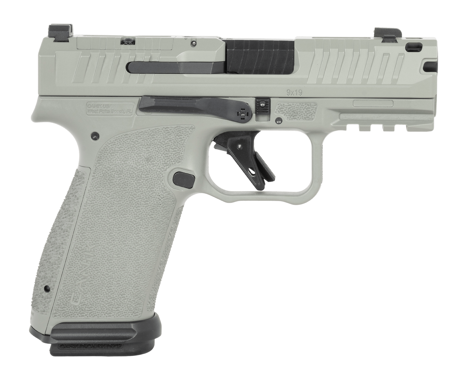 Canik HG8328BU-N Mete MC9 Prime 9mm Luger 17+1 3.64" Compensated Barrel, Steel Optic Ready/Serrated Slide, Polymer Frame w/Picatinny Rail, Textured Grip