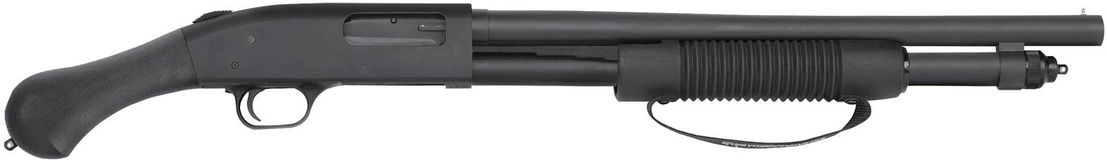 Mossberg 50639 590 Shockwave 12 Gauge Pump 3" 6+1 18.50" Matte Blued Heavy-Walled Barrel, Drilled & Tapped Matte Blued Stainless Steel Receiver, Black Raptor Birdshead Grip