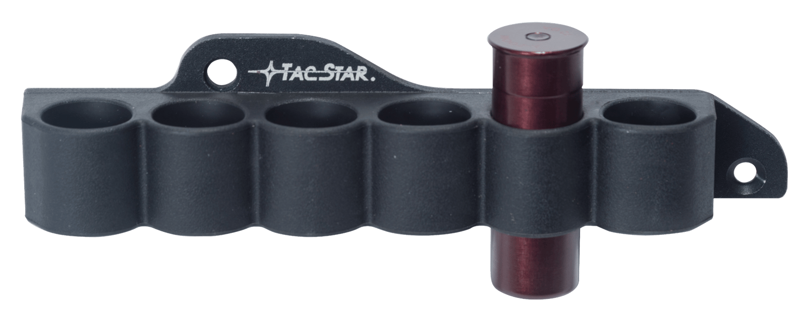 TacStar 1081210 SideSaddle Slimline Mossberg 500/590 12 Gauge 6rds Black Polymer w/Aluminum Mounting Plate