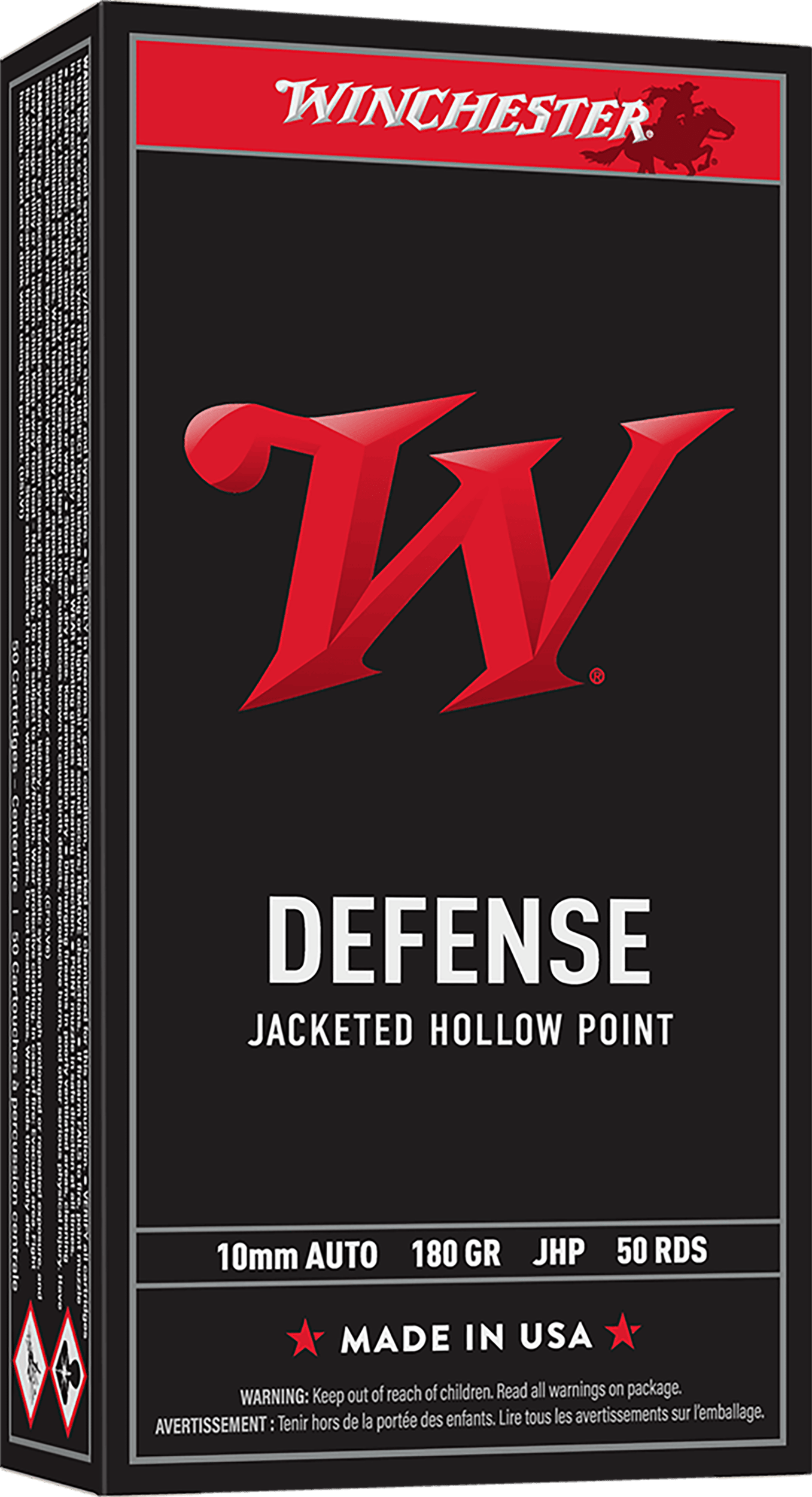 Winchester Ammo USA10JHP USA  10mm 147gr Jacketed Hollow Point 50 Per Box/10 Case