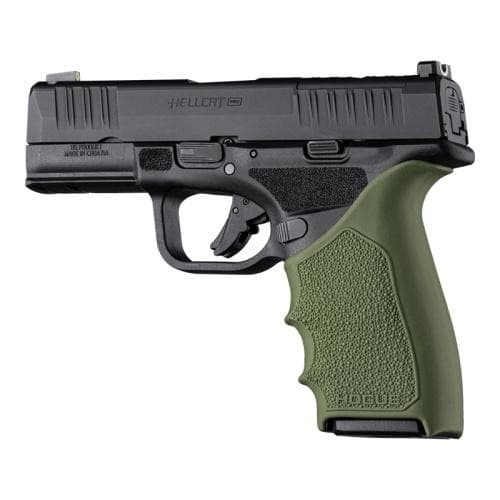 Hogue HandAll Beaver Tail Handgun Grip Sleeve Springfield Armory Hellcat Pro OD Green