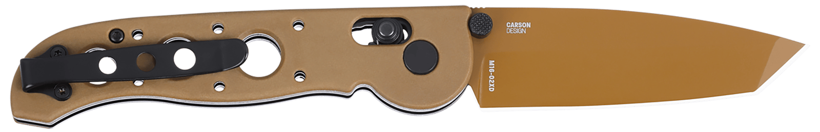 CRKT M1602XD M16 Tactical 3.11" Folding Tanto Plain Desert Tan D2 Steel Blade, Desert Tan Grivory Handle