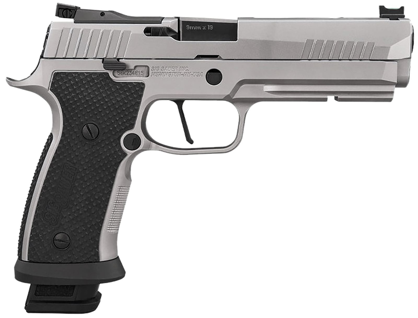 Sig Sauer 320SXG59STAS10 P320  Full Size Frame 9mm Luger 10+1 5" Optic Ready Stainless Steel Slide Black LOK Grip