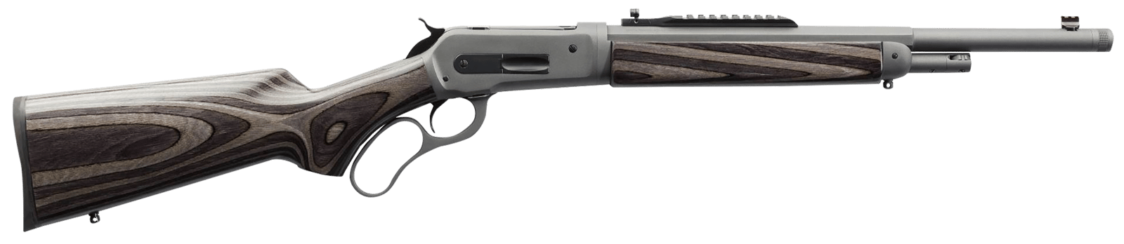 Chiappa Firearms 920411 Wildlands Takedown 1886 Full Size 45-70 Gov 4+1 18.50" Mystikote Dark Gray Threaded Barrel, Mystikote Dark Gray Picatinny Rail Steel Receiver, Fixed Gray Laminate Stock