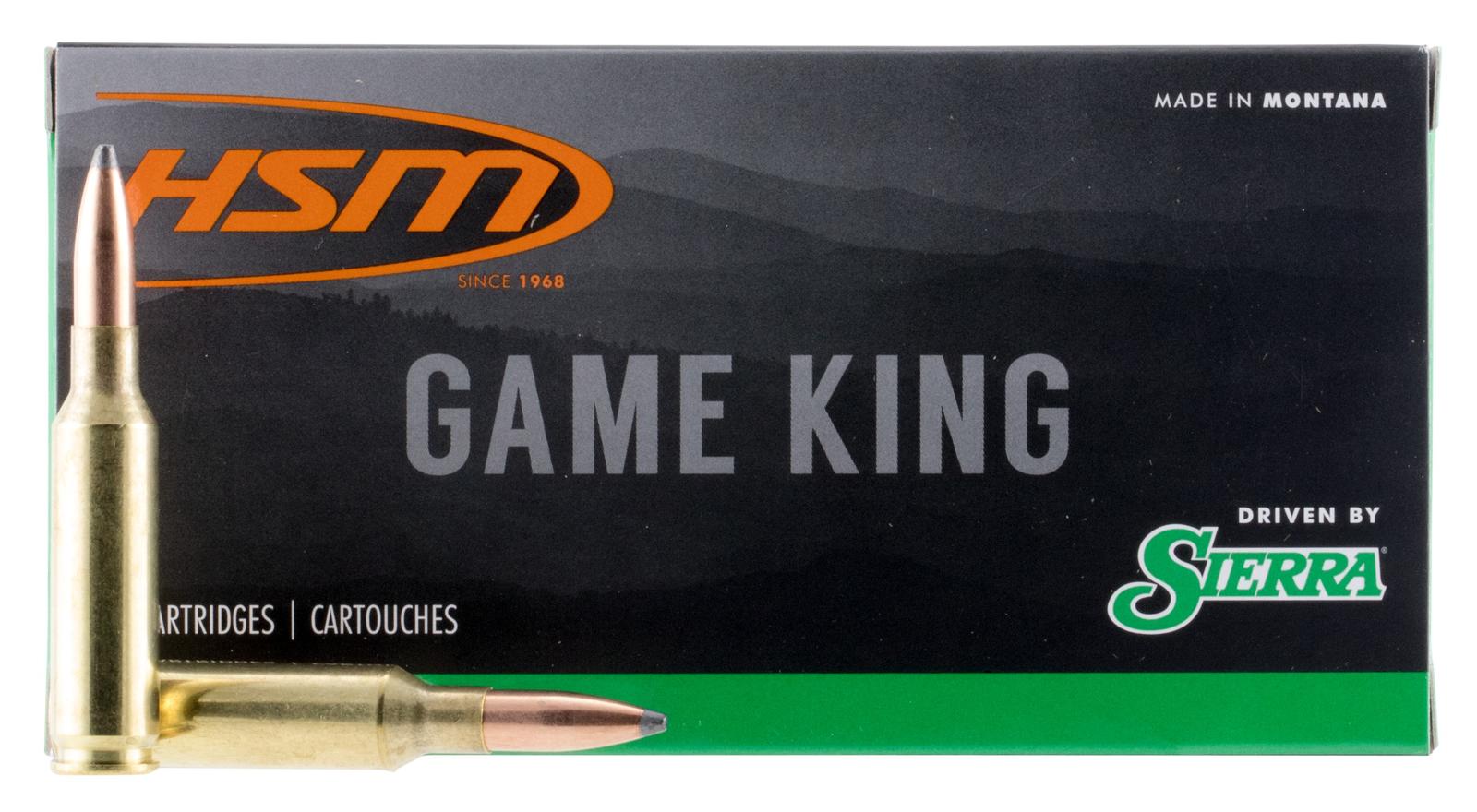 HSM 65CREEDMOOR1N Game King  6.5 Creedmoor 140 gr Sierra GameKing Spitzer Boat Tail 20 Per Box/ 25 Case