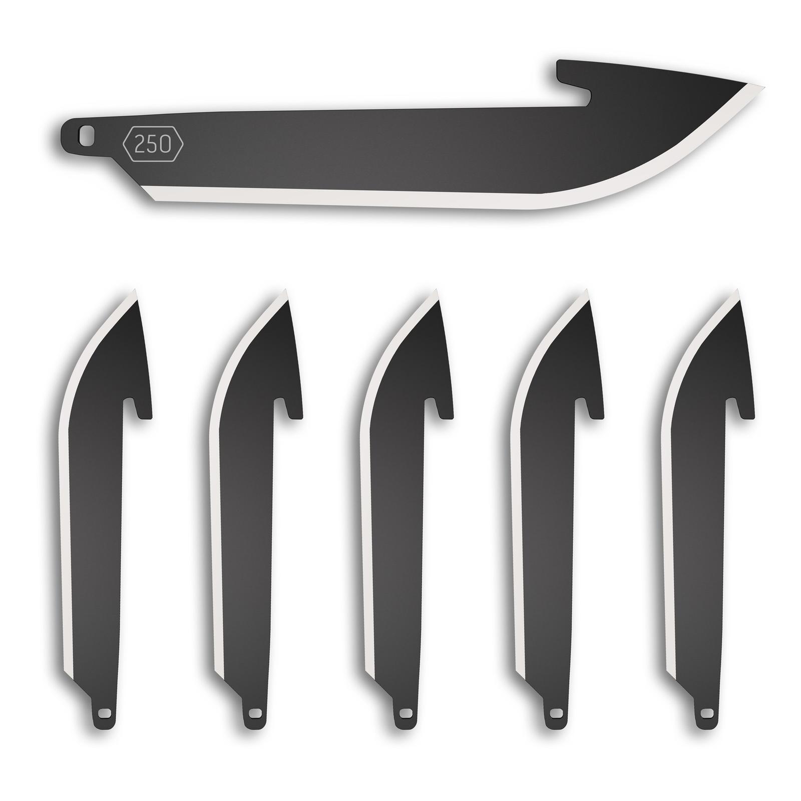 OD EDGE DROP-PT 2.5" BLADE 6PK BLK