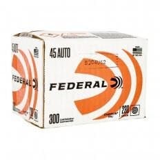Federal Champion Handgun Ammunition .45 Auto 230gr FMJ 890 fps 300/ct (Bulk)