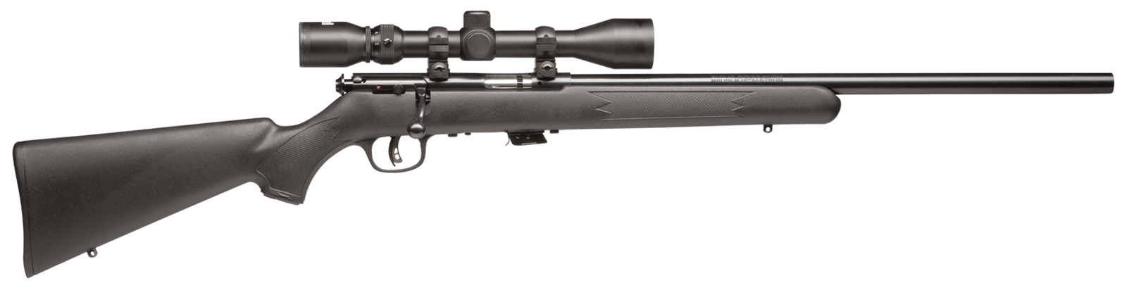 Savage Arms 29200 Mark II FVXP Full Size 22 LR 5+1 21" Matte Black Button Rifled Barrel, Matte Black Drilled & Tapped Carbon Steel Receiver, Matte Black Fixed Synthetic Stock, 3-9x40mm Duplex, Right H