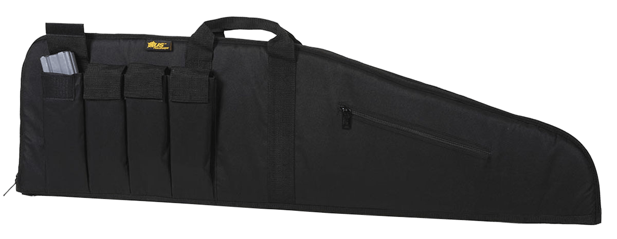 US PeaceKeeper P20035 MSR Case Water Resistant Black 600D Polyester w/ Brushed Tricot Liner 2" Padding & Lockable Zippers