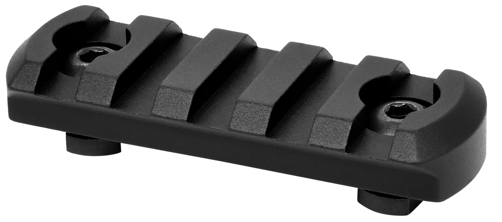 Warne 6202M M-LOK 5-Slot Black Anodized Aluminum