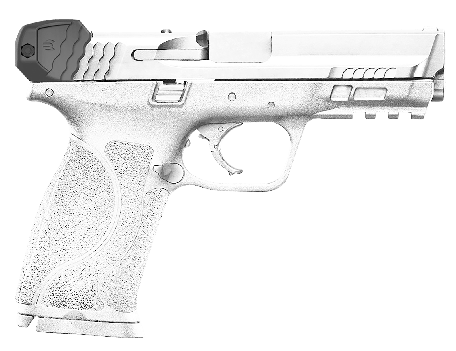 Recover Tactical MCH01 Upper Charging Handle  Compatible w/S&W M&P, Black Polymer, Ambidextrous