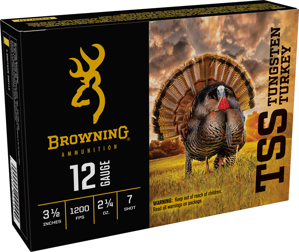 Browning Ammo B193921247 TSS Tungsten Turkey 12Gauge 3.50" 2 1/4oz Tungsten 7Shot 5 Per Box/10 Case