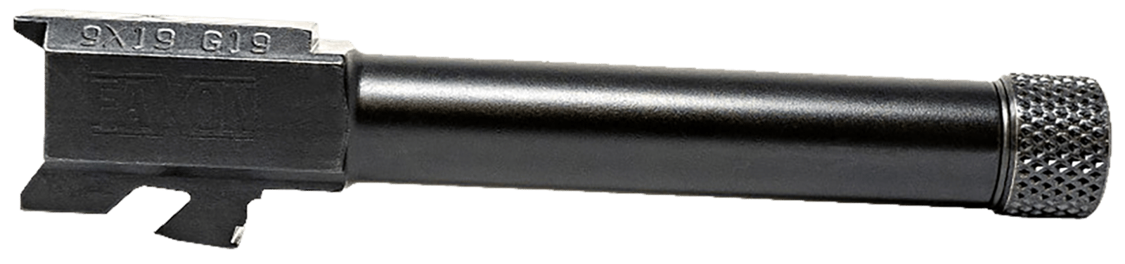 Faxon Firearms GA910N19NGQT Duty Series  9mm Luger Compatible w/Glock 19 Gen2-5, Threaded Black Nitride Steel