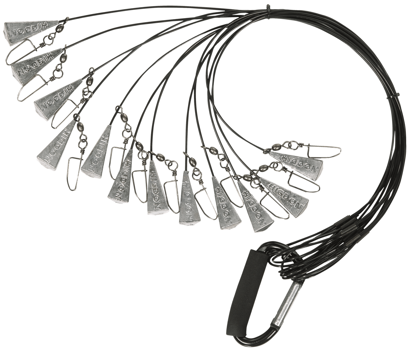 Higdon Outdoors 30323 Battleship Rig  Black 36" Long 12 Pack