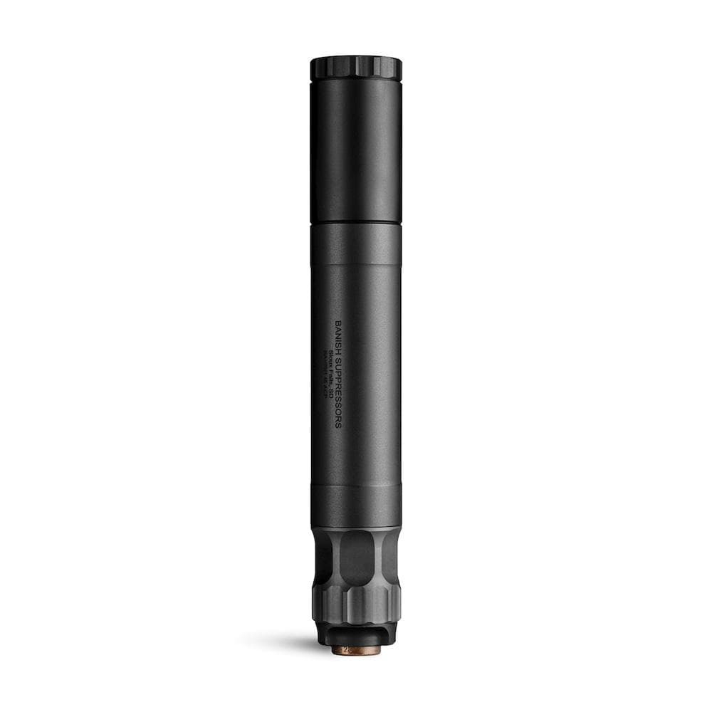 Banish  45 Direct Thread Suppressor .45 Auto Titanium/Aluminum .578x28 Black 8.6" Length