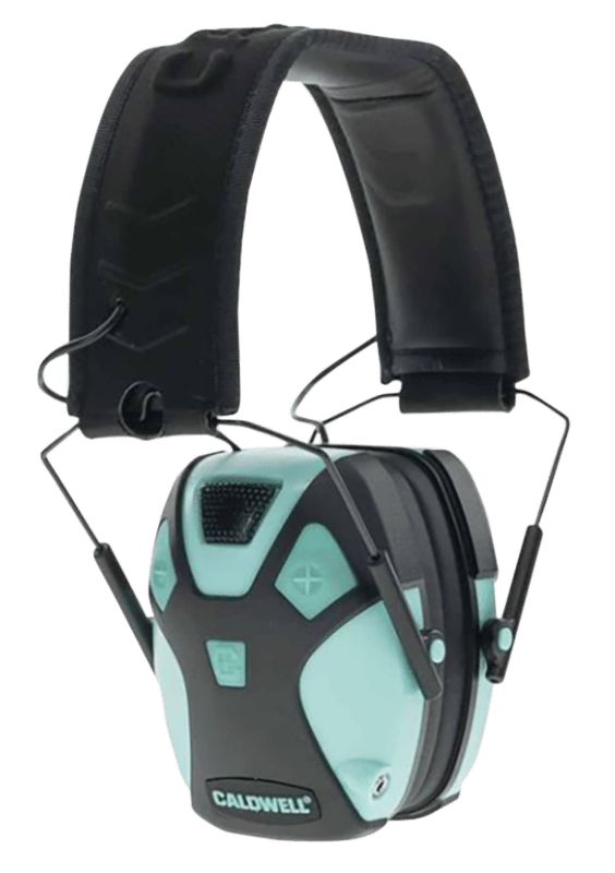 Caldwell 1101672 E-Max Pro 23 dB Over the Head Aqua Blue/Black Adult