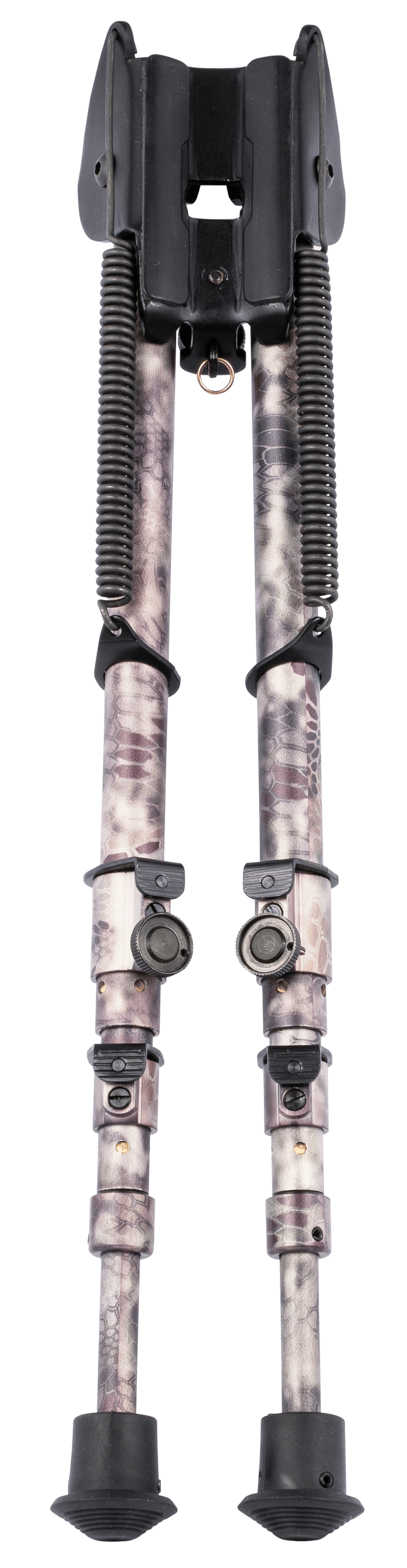 Harris Bipods 25C Non-Swivel 25C Swivel Stud, 13.50"-27", Kryptek Highlander Steel/Aluminum, Rubber Feet