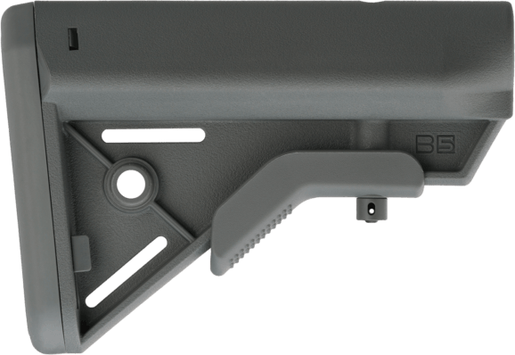 B5 Systems BRV1117 Bravo  Wolf Gray Synthetic for AR-Platform with Mil-Spec Receiver Extension (Tube Not Included)