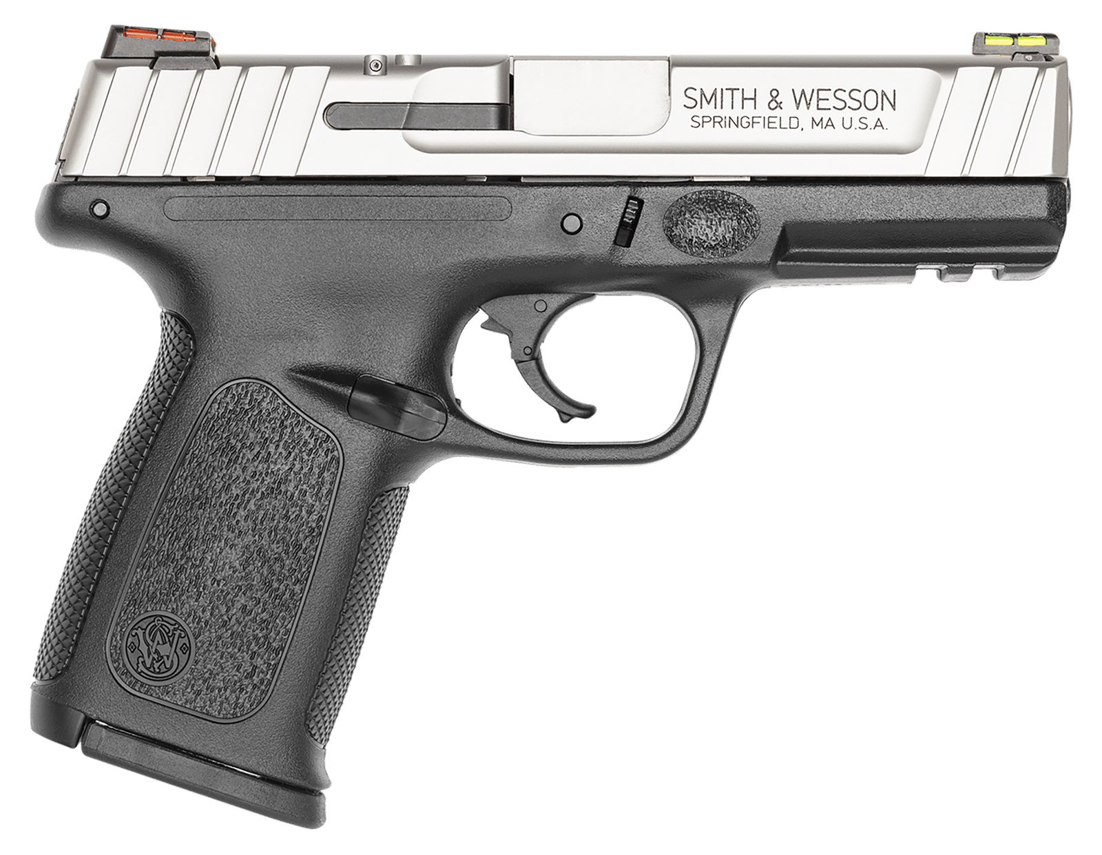 Smith & Wesson 11908 SD40 VE *CA Compliant Compact Frame 40 S&W 10+1 4" Stainless Steel Barrel, Satin Serrated Stainless Steel Slide, Matte Black Polymer Frame w/Picatinny Rail, Black Textured Grip