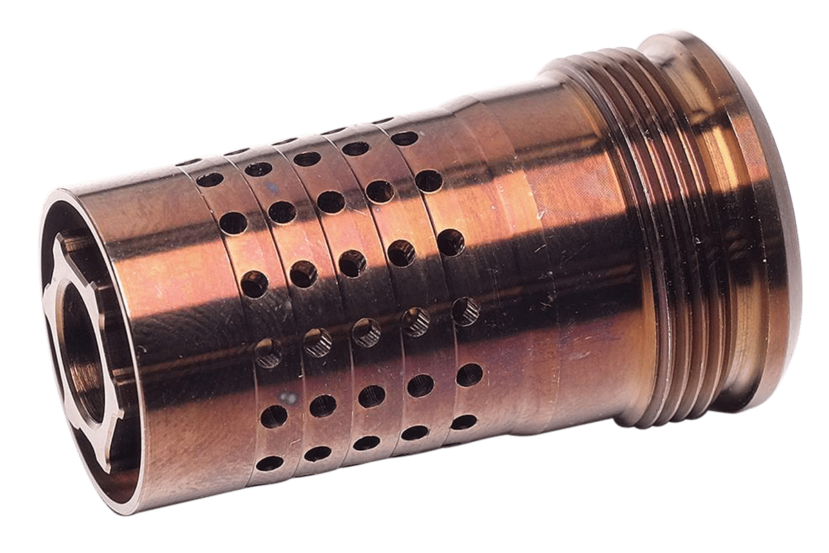 Q LLC CB5824 Cherry Bomb  30 Cal (7.62mm) Copper 17-4 Stainless Steel with 5/8"-24 tpi Threads & 1.64" OAL